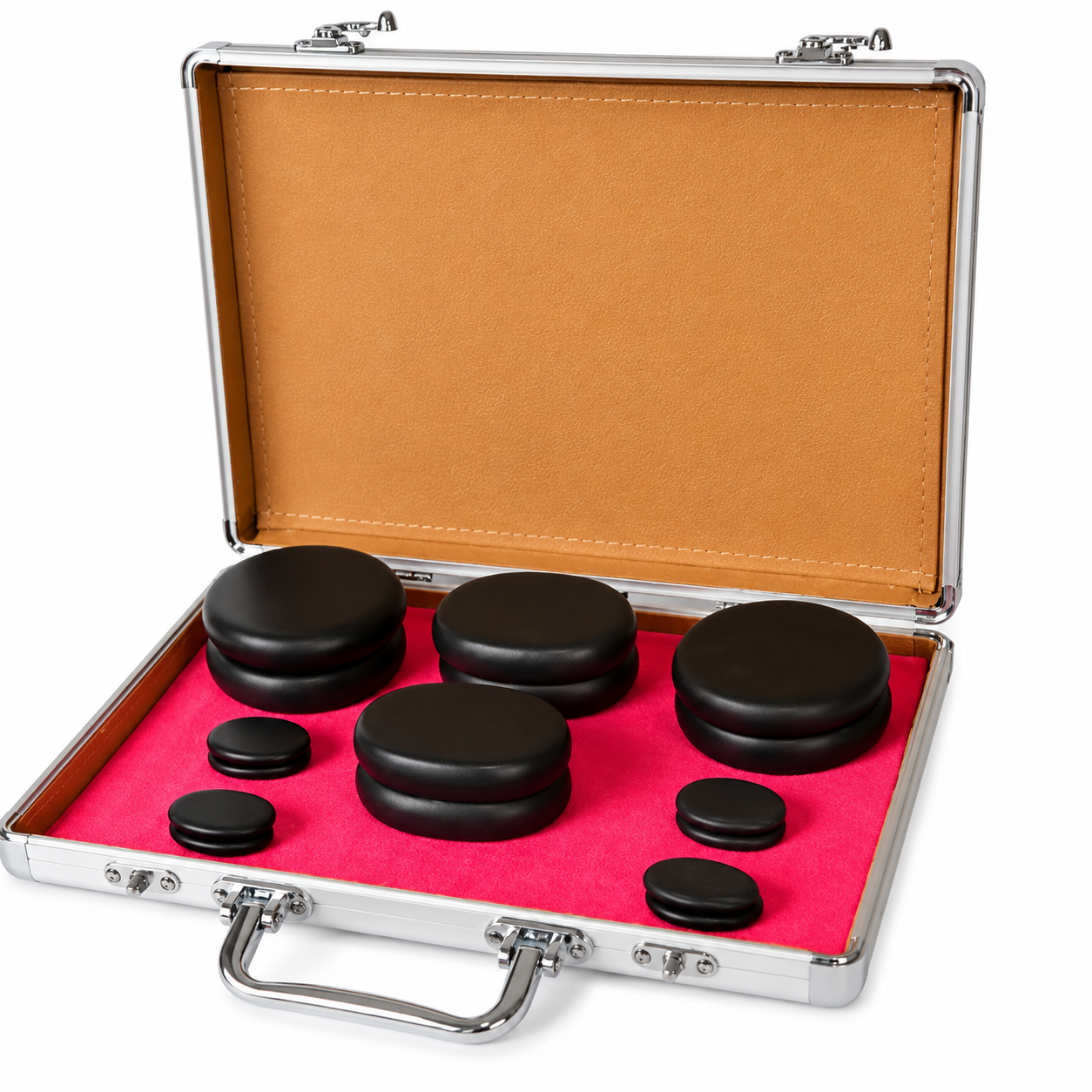 Kit Pedras Quentes Spa Therapy Massage Com Maleta Aquecedora - 16